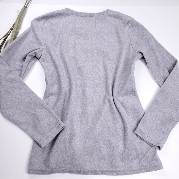 New Goodnight Kiss Fleece Sweater Sleepwear Top S - Picture 6 of 9